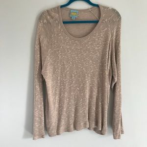 C&C California Tan Slub Long Sleeve Shirt